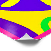 自然カラフルのパレットパターン ポスター (コーナー)