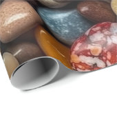 自然カラフルの小石の背景 ラッピングペーパー (ロールコーナー)