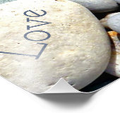 自然カラフルの石スタイリッシュ石を愛する フォトプリント (角)