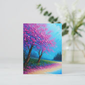 自然カラフルアートはがき ポストカード (スタンド正面)