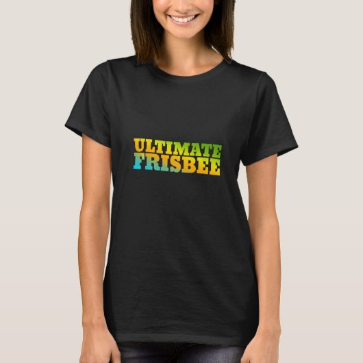 自然カラーで設計された究極のフリスビー Tシャツ (正面)
