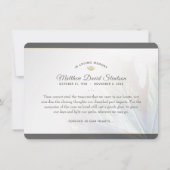 自然カラーズオータムリーフ悔やみや弔慰サンキューカード 招待状 (裏面)