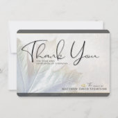 自然カラーズオータムリーフ悔やみや弔慰サンキューカード 招待状 (正面)