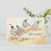 自然カリフォルニアウイルバードバースデーパーティー 招待状 (スタンド正面)