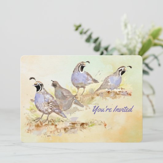 自然カリフォルニアウイルバードバースデーパーティー 招待状 (スタンド正面)