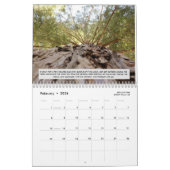 自然カレンダー：上を見て、下を見て、すべてArou カレンダー (2月 2026)