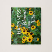 自然ガーデンフラワー撮影引用文 ジグソーパズル (縦)