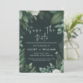 自然ガーデンプラントダークグリーン結婚ズ セーブザデート (スタンド正面)