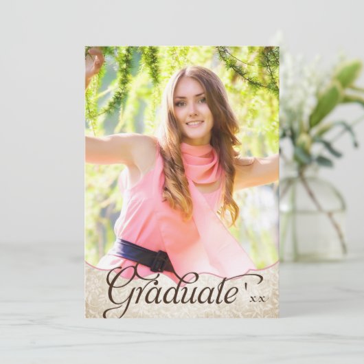 自然ガーデン2写真卒業発表 案内状 (スタンド正面)