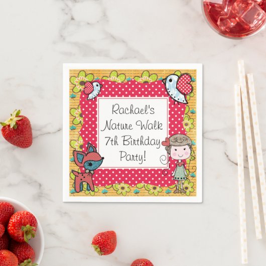 自然ガールディスポーザブル紙ナプキンス スタンダードカクテルナプキン (インサイチュ)