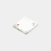 自然ガールハミングバードラディバグガーデンモノグラムの ポストイット (アングル)