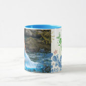 自然ガール明るいスタイリッシュ水サマーロック マグカップ (中央)