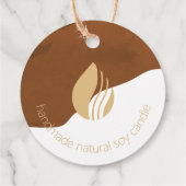 自然キャンドルプロダクトロゴアイコンつるラベル フェイバータグ (裏面)