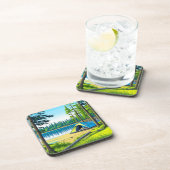 自然キャンプをテーマにした森のテント コースター (右側)