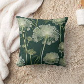 自然クイーンアンズレースパターン クッション (ブランケット)