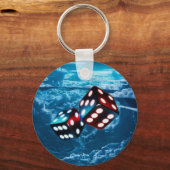 自然クラウドの壁紙ddice キーホルダー (正面)