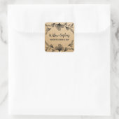 自然クラフト包装シール スクエアシール (バッグ)