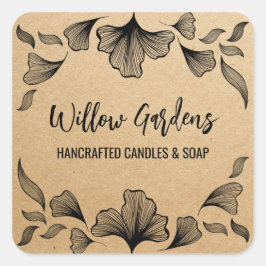 自然クラフト包装シール スクエアシール