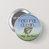 自然クリーン 缶バッジ (正面&裏面)