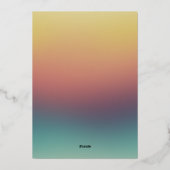 自然グラデモダンーションJOYクリスマスフォト 箔シーズンカード (裏面)