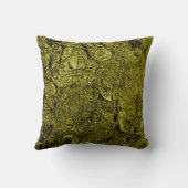 自然グリッタースパークリー抽象芸術シャルトリュースグリーン クッション (裏面)