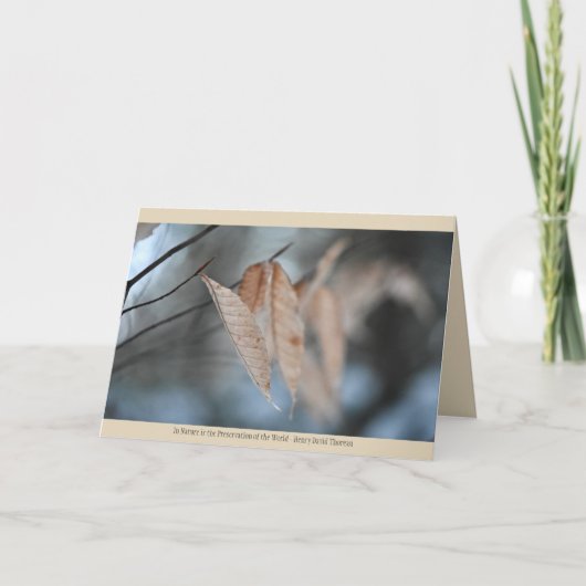 自然グリーティングカード カード (正面)