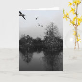 自然グリーティングカード カード (黄色い花)