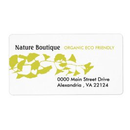 自然グリーンオータムゴールデンイチョウ ラベル