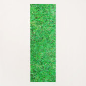 自然グリーングラスフィールドフィットネストレンディーテンプレート ヨガマット (正面)