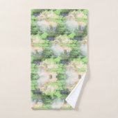 自然グリーンバスタオルセット バスタオルセット (ハンドタオル)