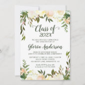 自然グリーンリーフローラ2022年卒業 招待状 (正面)
