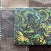 自然グリーン絵画女神の異教の地球 ストーンコースター