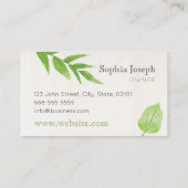 自然グ葉リーズKHKI名刺 名刺 (裏面)