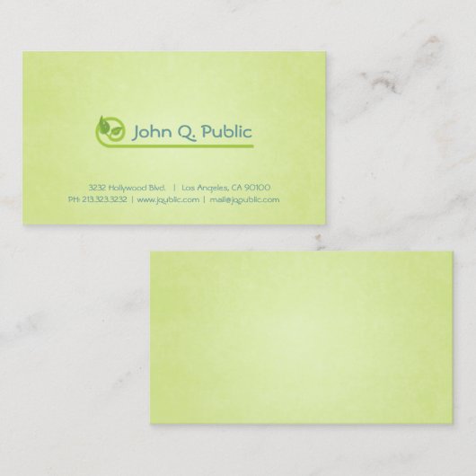 自然グ離れリースパ美しいサロン 名刺 (正面/裏面)