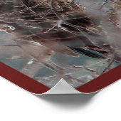 自然コラージュプリントノースウッズウィスコンシンシーズン ポスター (角)