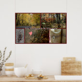 自然コラージュプリントノースウッズウィスコンシンシーズン ポスター (キッチン)