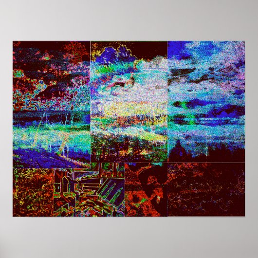 自然コラージュ ポスター (正面)