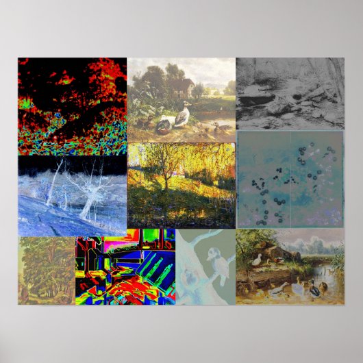 自然コラージュ ポスター (正面)