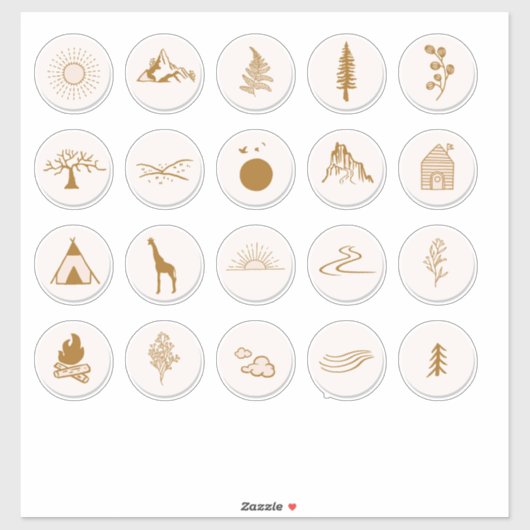 自然コレクション シール (シート)