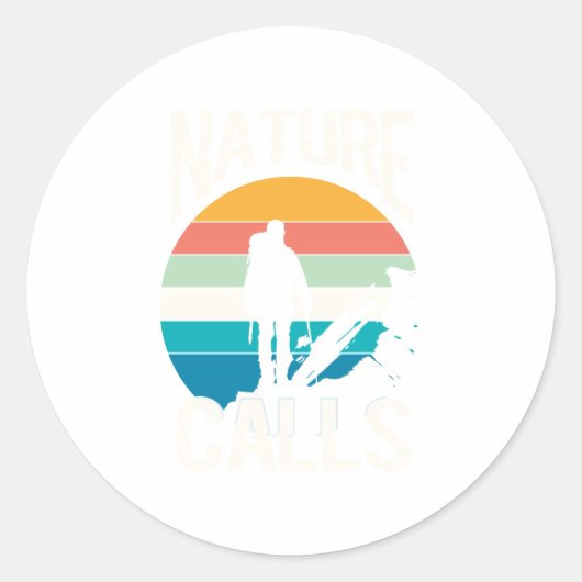 自然コール – アウトドアを受け入れ素晴らしる ラウンドシール (正面)