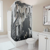 "自然コール"ビッグフットプリントシャワーカーテン シャワーカーテン (インサイチュ)