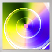 自然サイクルサイケデリック催眠スワール渦 ポスター (正面)