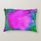 自然サイケデリック紫ミルクウィード アクセントクッション (裏面)