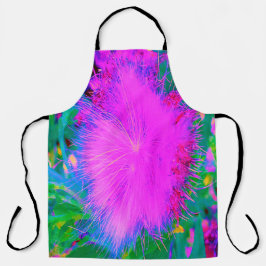 自然サイケデリック紫ミルクウィード エプロン