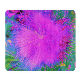 自然サイケデリック紫ミルクウィード カッティングボード