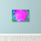 自然サイケデリック紫ミルクウィード キャンバスプリント (インサイチュ (ウッドフロア))