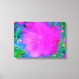 自然サイケデリック紫ミルクウィード キャンバスプリント