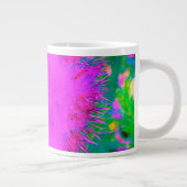 自然サイケデリック紫ミルクウィード ジャンボコーヒーマグカップ (右)