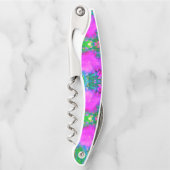 自然サイケデリック紫ミルクウィード ソムリエナイフ (正面)