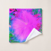 自然サイケデリック紫ミルクウィード バスタオルセット (ウォッシュタオル)